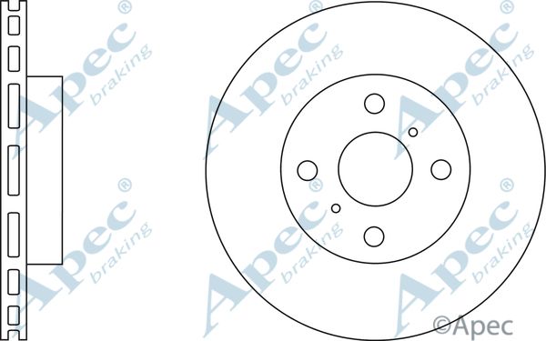 APEC BRAKING Тормозной диск DSK2646